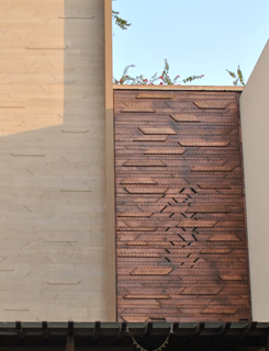 copper wall installation gurgaon exterior design sahil sarthak facade cladding